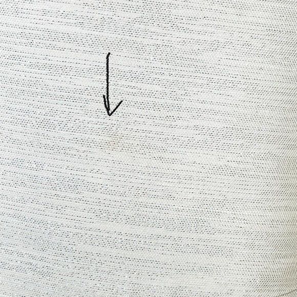 Co White & Silver Oversized Collar Sleeveless Blouse Small - Picture 6 of 6